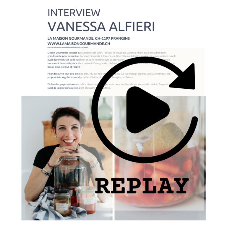 Replay interview Vanessa Alfieri
